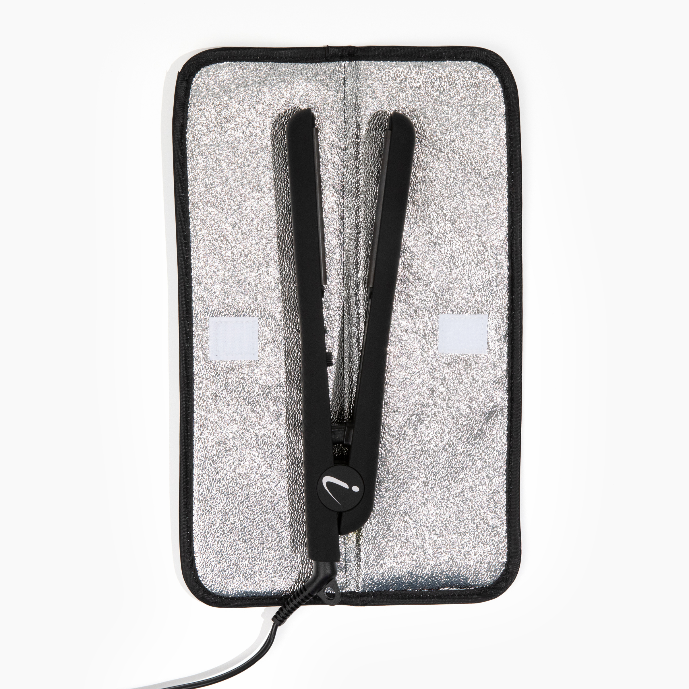 Hair Tools Travel Bag and Heat Resistant Mat for Flat Irons, Black